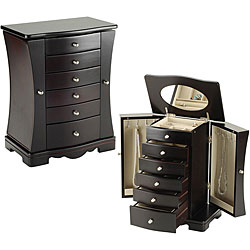 Espresso Contemporary Jewelry Box