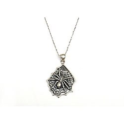 Sterling Silver Spiderweb Necklace