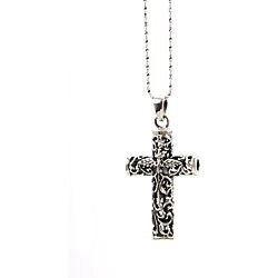 Sterling Silver Filigree Cross Necklace