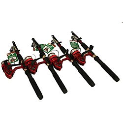 Fishing Rods and Spinning Reels with Line (Set of 4)