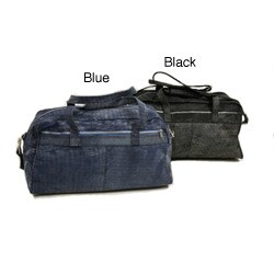 Piel Leather 18 Inch Denim Carry On Duffel Bag