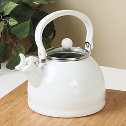 Calypso Basics White Whistling Teakettle 
