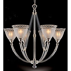 Cristallo 6-light Frosted Glass Chandelier