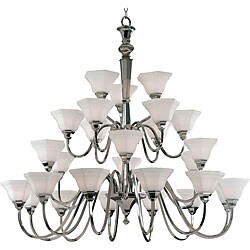 Georgetown Polished Nickel 27-light Chandelier