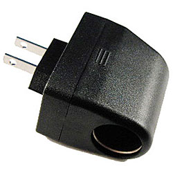 AC Wall Plug to 12V DC Auto Plug GPS Power Adapter