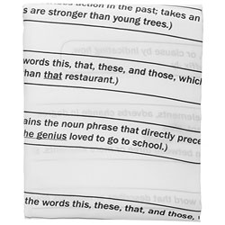 English Grammar Shower Curtain