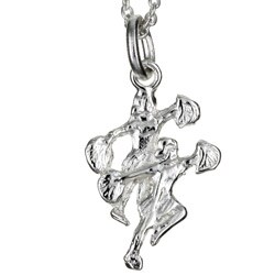 Sterling Silver Cheerleader Necklace