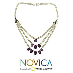Pearl and Amethyst 'Timeless Treasures' Necklace (India)