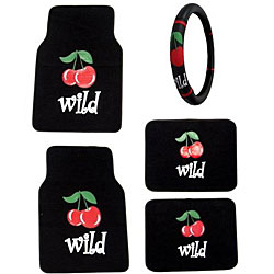 Wild Cherry Floor Mats and Steering Wheel Cover