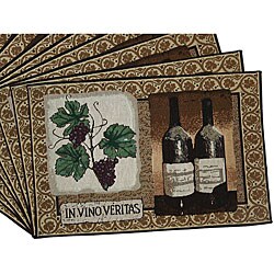 Vino Veritas Tapestry Placemats (Set of 12)