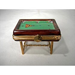 Limoges Billiards Table Keepsake Box