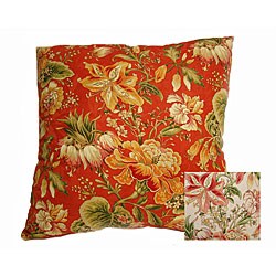Ajanta Floral Print 24-inch Floor Pillow