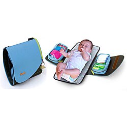 Day Tripper Seashell Blue Diaper Bag