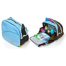 Go With You Diaper Bag in Seashell Blue