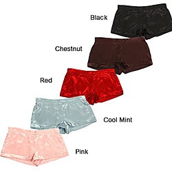 Mystic Clothing Women's Satin Boxer Shorts (Pack of 5)