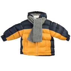 Oshkosh Toddler Boy's Yellow Colorblock Parka