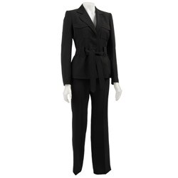 Anne Klein Women's Self-tie Safari 2-piece Suit