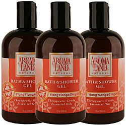 Aromaland Ylang Ylang and Ginger 12-oz Shower Gel (Pack of 3)