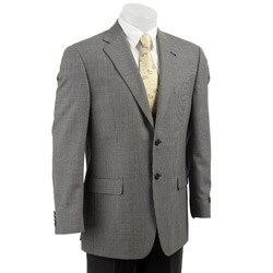 Joseph Abboud Men's Black Check Wool Blazer