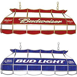 Licensed Beer 40-inch Tiffany-style Stained Glass Light