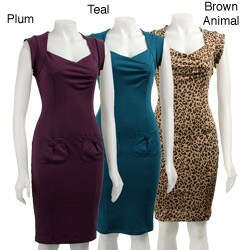 Necessary Objects Junior's Cap Sleeve Dress