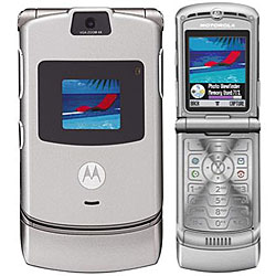 Motorola Silver Razr MOT V3 Unlocked GSM Cell Phone (Refurbished)