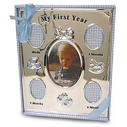 AD Sutton First Year Baby Frame in Blue