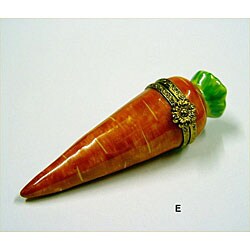 Limoges Hand-painted Carrot Keepsake Box