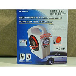 Rechargable Lantern with Powered Fan and Lamp