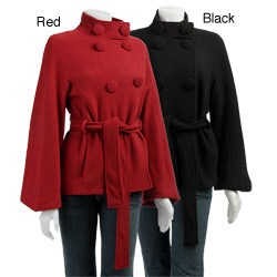 Citrine Women's Double-breasted Wool Coat
