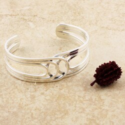 Sterling Silver 'Cosmic Waves' Bracelet (Mexico)