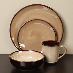 Sango Nova Brown 16-piece Dinnerware Set