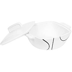 Corelle Simple Lines White 2.5-quart Covered Casserole