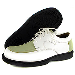 Sandbaggers Ladies 'Joni' Green/ White Golf Shoes