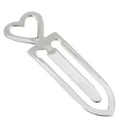 Sterling Essentials Sterling Silver Heart Bookmarker