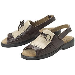 Sandbaggers Kiltie II Brown Women's Size 5 Golf Shoes