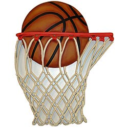 Outer Edges 'Basketball and Hoop' Wall Art