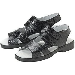 Sandbaggers Paige Black Croc Ladies' Golf Shoes (Size 6)