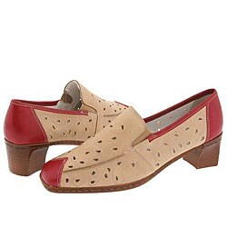 Rieker D0209 Natural w/Red Toe