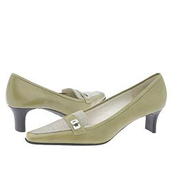 AK Anne Klein Jemmalyn Light Green Leather
