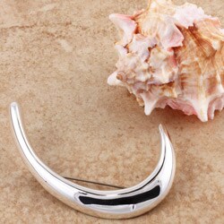 Sterling Silver 'Waning Moon' Pin (Mexico)