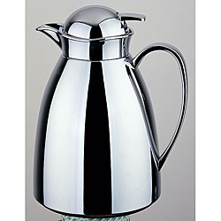 Stainless Steel 1-liter Coffee Carafe with Glass Insert