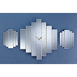Staggered Mirror Clock Set