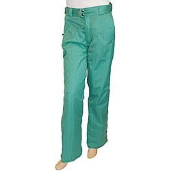 Pulse Women's Mint Pinstripe Snowboard Pants