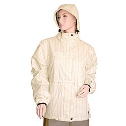 Pulse Women's Creme Stripes Snowboard Jacket