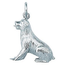Sterling Silver Large Rottweiler Charm
