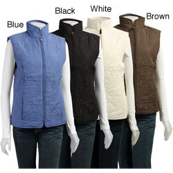 Nina Capri Women's Quilted Microfiber Vest