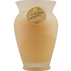 Lemongrass and Bergamot Medium Candle in Frosted Glass Vase