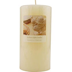 Vanilla Cream Essential Blend 3x6-inch Pillar Candle