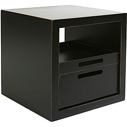 Cubix Stacking Black Tray Set Unit